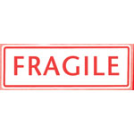 Fragile Parcel Warning Label 148mm x 50mm