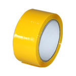 Yellow tape 48mm width x 66mtrs. 6 rolls per pack