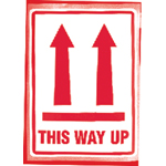 This Way Up (With arrows up symbol)   Parcel Warning Labels 108mm x 79mm