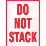 Do Not Stack Parcel Warning Labels 108mm x 79mm